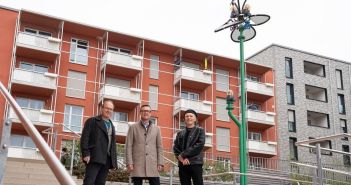 Wohnquartier monopol491 vereint moderne Architektur mit historischer Identität (Foto: wbg Nürnberg GmbH Immobilienunternehmen)