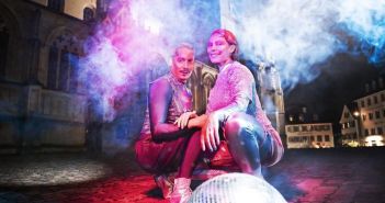 Leonce und Lena als Space Opera vor Konstanzer Münsterplatz (Foto: Ilja Mess)