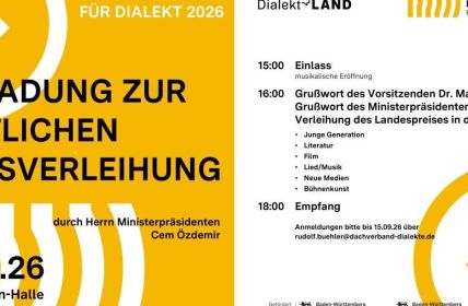 Landesdialektpreis würdigt lebendige Sprachkunst in sechs vielfältigen Sparten (Foto: DDDBW e.V.)
